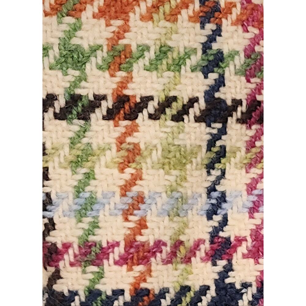 Coach Bag Hampton Tattersall Houndstooth Plaid Woven Shoulder Large Multicolor - Picture 10 of 11